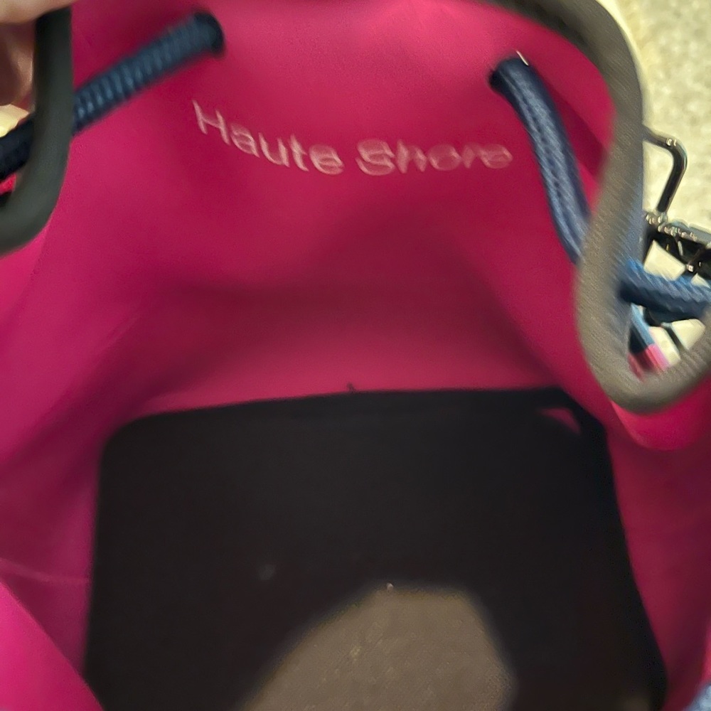 Pink dot style bucket bag